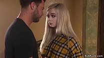 Fan Seth Gamble visits his fav blonde cam girl Lexi Lore and soon after puts her in rope bondage and then fucks her mouth and pussy with big dick