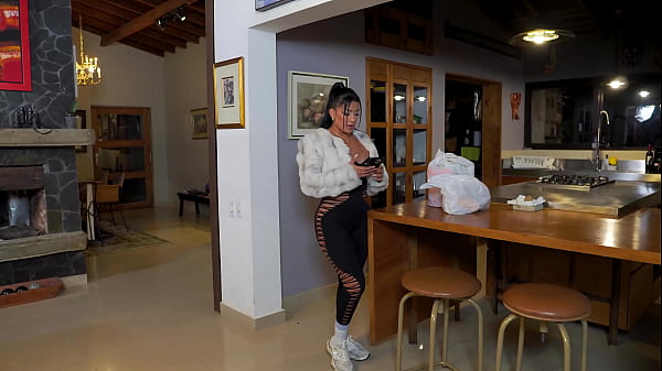 After arriving from a trip, best friends Mariana Martix and Daniela Andrea start teasing each other in the living room, kissing, touching, and licking their wet pussies until they moan together